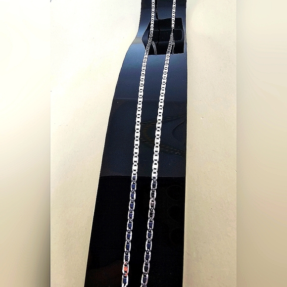 Italian 925 Sterling Silver 2.0mm Chain Necklace 24" (long) - Picture 3 of 6
